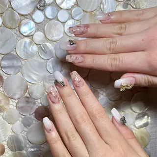 ネイル 0203ムニムサン 💙Harukaのネイルデザイン