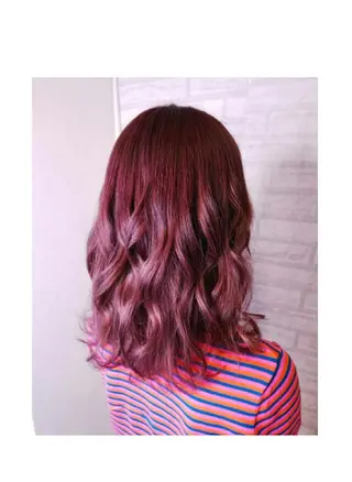 セミロング JIL BLAN 京都所属・RU RIのヘアスタイル