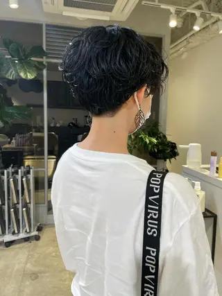 ショート パーマ 斉藤 瑞恵のヘアスタイル