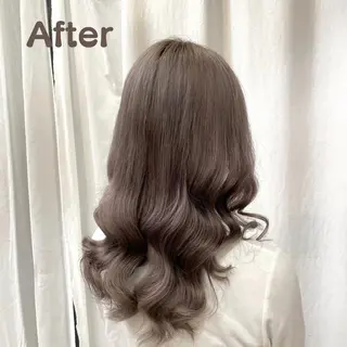 ロング カラー ヘアアレンジ オザキクウガ/ ブリーチ/髪質改善のヘアスタイル