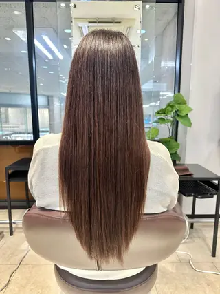ロング TAYA大阪上本町所属・十場【髪質改善】 【ダブルカラー】のヘアスタイル