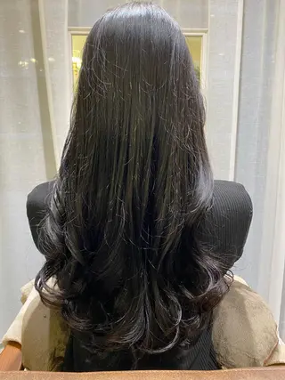 ロング 大久保 優香のヘアスタイル