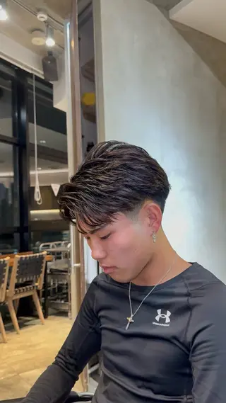 ショート メンズ MEN’S SALON HAVANA所属・渋谷/ピンパーマ /フェード/千尋のヘアスタイル