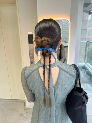 ロング maya レイヤーカットのヘアスタイル