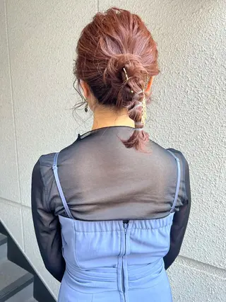 ミディアム ヘアアレンジ カラーパティシエ facce🌼ikoのヘアスタイル