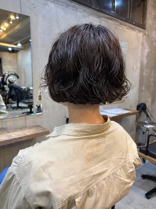 ショート カラー 無料カット/ 癖毛風パーマ/凜のヘアスタイル