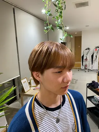 カラー メンズ yate'/ Wカラー/小出捷也のヘアスタイル