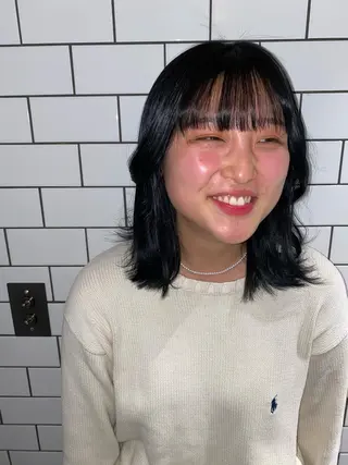 ミディアム カラー ヘアアレンジ XENA表参道 MIKUのヘアスタイル