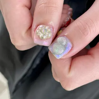 ショート m kaori𓃟のネイルデザイン