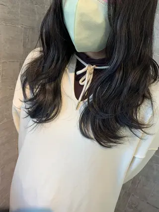 ロング ank classic hair【アンククラシックヘアー】所属・バレイヤージュ ハイライト　齋藤祐哉のヘアスタイル