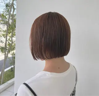 ショート 切りっぱなしボブ 👩🏼ミニボブのヘアスタイル