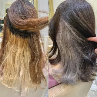 セミロング カラー パーマ ヘアアレンジ メンズ キッズ ネイル マツエク・マツパ アイブロウ 《褒められる》 透明感カラー/小嶋のヘアスタイル