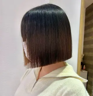 ミディアム ヘアアレンジ 髪質改善【縮毛矯正】 北千住で美髪に導く人のヘアスタイル
