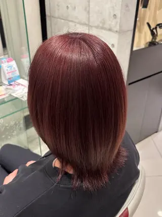 カラー ひきちさくら🐼ྀི 杜せきのした駅3分のヘアスタイル