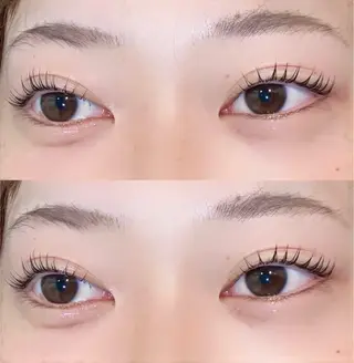 マツエク・マツパ 韓国風カラー/ グレージュ/夏凜のヘアスタイル