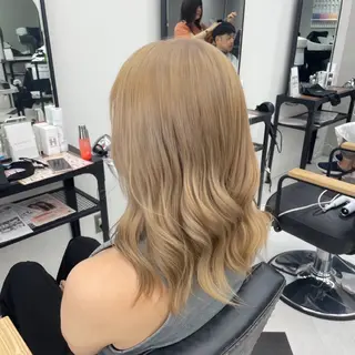 セミロング カラー パーマ ヘアアレンジ メンズ mona/ ストレートスタイル✨のヘアスタイル