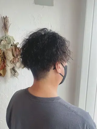 ショート カラー パーマ ヘアアレンジ メンズ 美容室 ソンリエのヘアスタイル