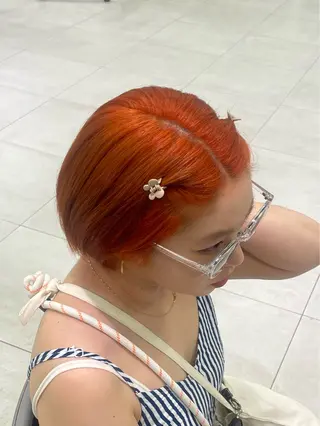 ショート ピノシーループユナイテッド所属・暖色/ブリーチ/メン ズパーマ/ﾐﾜﾁｶｺのヘアスタイル