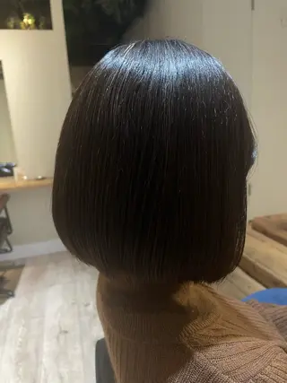 ショート diar湘南台店所属・ふくだももこ🍑 つるっとボブのヘアスタイル