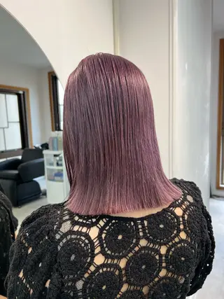 ミディアム カラー 横浜/ブリーチ/ ダブルカラー/RINのヘアスタイル