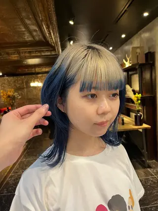 セミロング カラー HAIR MAKE  miel所属・🫧透明感カラー🫧 SHINSEIのヘアスタイル