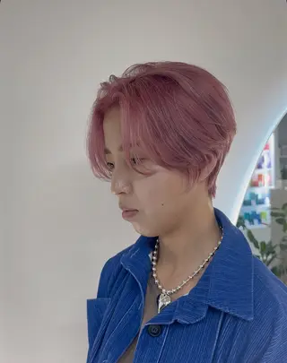 ショート カラー 新宿/ハイトーン /パーマ/戸羽のヘアスタイル