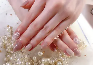 ネイル ラベンダー💖日暮里 ルル💖ネイルのネイルデザイン