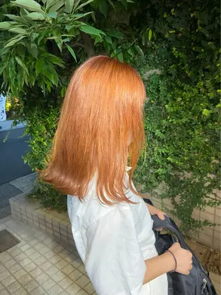 セミロング カラー ヘアアレンジ like みやびのヘアスタイル
