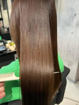 セミロング カラー ヘアアレンジ _WHITE京橋店所属・髪質改善_WHITE RYUSUKEのヘアスタイル