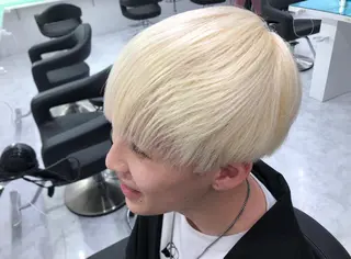 カラー メンズ BABY 艶髪暗髪ヘア💖達人のヘアスタイル