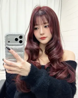 ロング 盛れるヘア♡ 韓国Styleのヘアスタイル