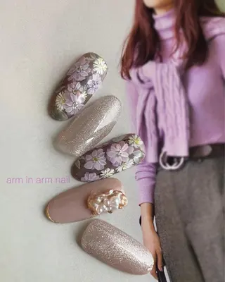 ネイル arm in arm ︎✿Yamamotoのマツエク・マツパデザイン