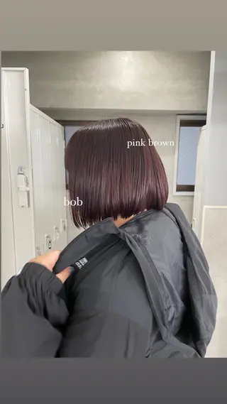ショート カラー ハイトーン/ボブ /HBL/AYUNAのヘアスタイル