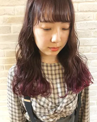 セミロング カラー hair salon Ranun髪質改善のヘアスタイル