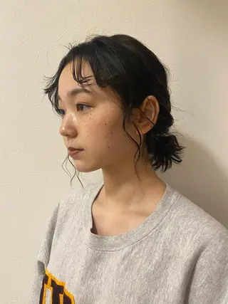 ショート カラー パーマ ヘアアレンジ パーマ指名No1 /namiのヘアスタイル