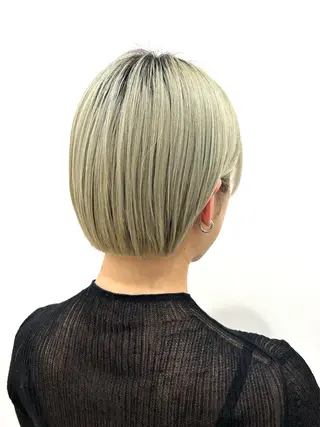 ショート ぱつっとボブ/ 小野あかねのヘアスタイル