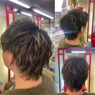 ショート カラー メンズ 看板犬がお出迎え◎ 初めてでも安心◎のヘアスタイル