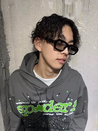 パーマ メンズ NAOKI /海外風のヘアスタイル