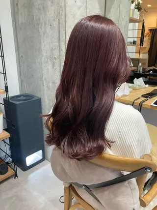 ロング ✨色持ちの良い艶 カラー✨蟹江真世のヘアスタイル