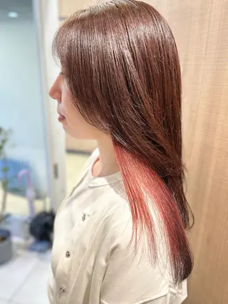 ロング カラー 艶質改善/縮毛矯正 ササキナツミのヘアスタイル