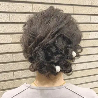 ミディアム カラー ヘアアレンジ 🌟アレンジが似合う カラー🌟Rumiのヘアスタイル