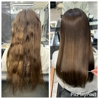 ロング 大西 魁知のヘアスタイル