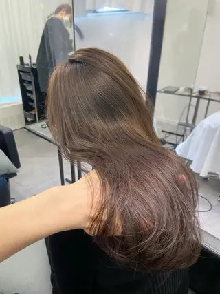 セミロング カラー AHNKISM所属・似合わせカット💎 トレンドレイヤーのヘアスタイル