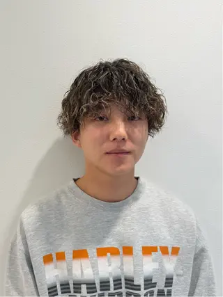 ショート カラー パーマ メンズ NAGASHIMA RINAのヘアスタイル