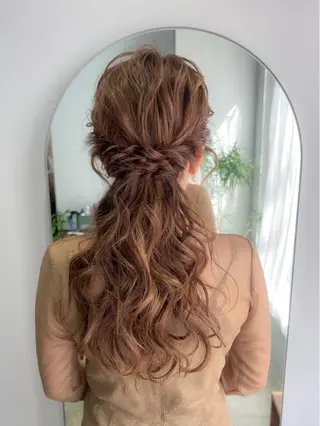 ロング ヘアアレンジ le'a所属・谷町/Le'a /竹原しおなのヘアスタイル