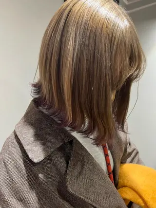 ミディアム 酸性縮毛矯正 Coreすずのヘアスタイル