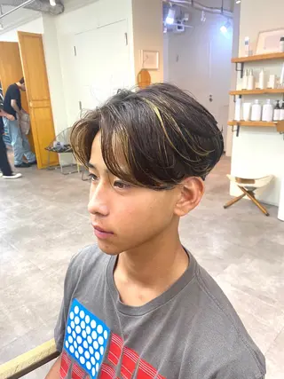 パーマ メンズ シャドウパーマ/ 波巻パーマYu-Kiのヘアスタイル