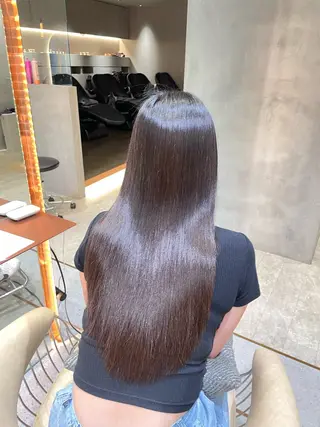 ロング 髪質改善サロン R'EEL 銀座所属・💙りさこ巻ける縮毛 矯正💙レイヤー💙のヘアスタイル