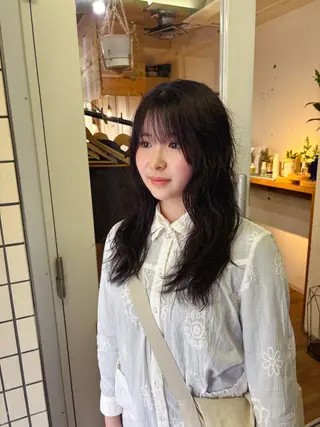 セミロング パーマ kaito パーマ募集！🔵のヘアスタイル