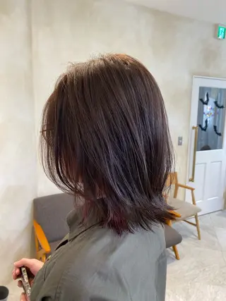 ミディアム 小顔似合わせ 前田ヒロコのヘアスタイル